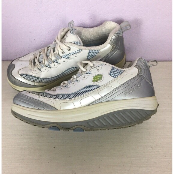 SKECHERS Shape Ups 11803 WSLB Womens White Athletic Walking Toning Shoe Size 8 - Picture 7 of 11